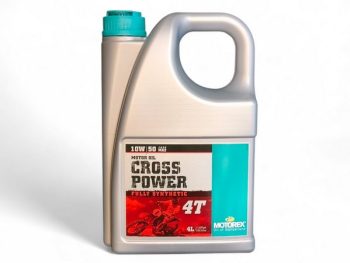 Motorex Cross Power 10W50 4T moto eļļa 4L. Akcijas cena 50,00 Eur.