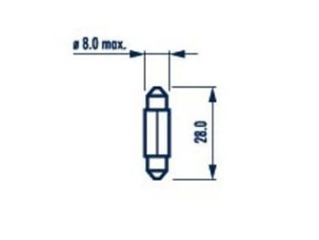 Auto spuldze C3W T8,2x30 12V MAXGEAR 78-0031 (17094)