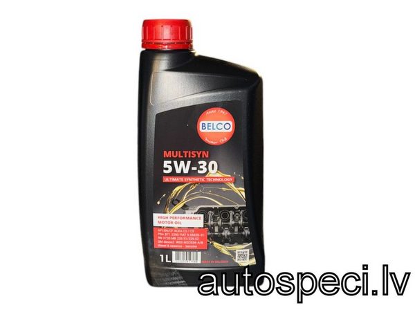 Motoreļļa 5W30 BELCO MULTISYN DEXOS 1L Motoreļļa 5W30 BELCO MULTISYN DEXOS 1L