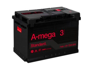 Akumulators 74Ah 720A 12V A-Mega 3 Standart