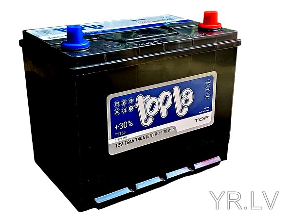 Akumulators 75Ah 740A 12V Topla Top Akumulators 75Ah 740A 12V Topla Top