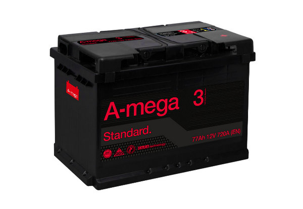 Akumulators 77Ah 720A 12V A-Mega 3 Standart