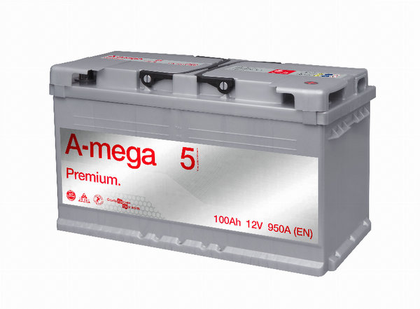 Akumulators 100AH 950A 12V A-Mega 5 Premium Akumulators 100AH 950A 12V A-Mega 5 Premium