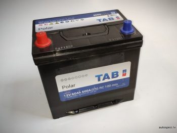Akumulators 60AH 600A 12V TAB Polar reverss