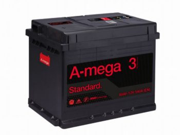 Akumulators 62AH 560A 12V A-Mega 3 Standart
