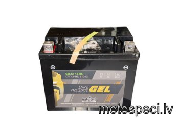 Akumulators moto 10AH 210A 12V GEL YTX12-BS (INTACT IG CTX12-BS)150x87x132