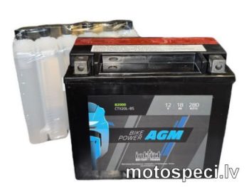 Akumulators moto 18AH 280A 12V YTX20L-BS (IA CTX20L-BS) 175x87x155R