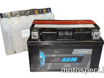 Akumulators moto 8,5AH 120A 12V YTZ10S-BS (IA CTZ10S-BS) 150X87X93L MOTO YTX7A-BS