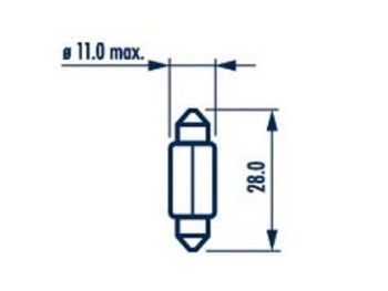 AUTO SPULDZE 12V 10W SV8.5 MAXGEAR 78-0123 17315