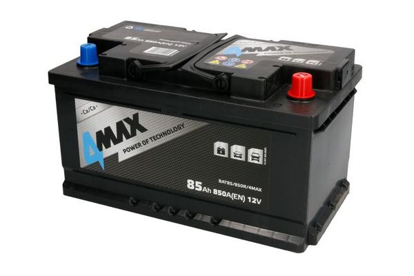 Akumulators 85Ah 850A 12V 4Max zemais Akumulators 85Ah 850A 12V 4Max zemais