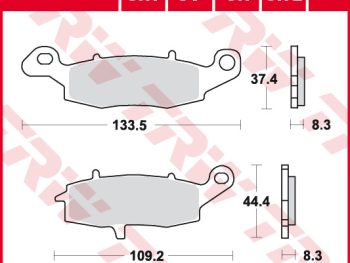 Bremžu kluči priekšējie Kawasaki, Suzuki TRW MCB681