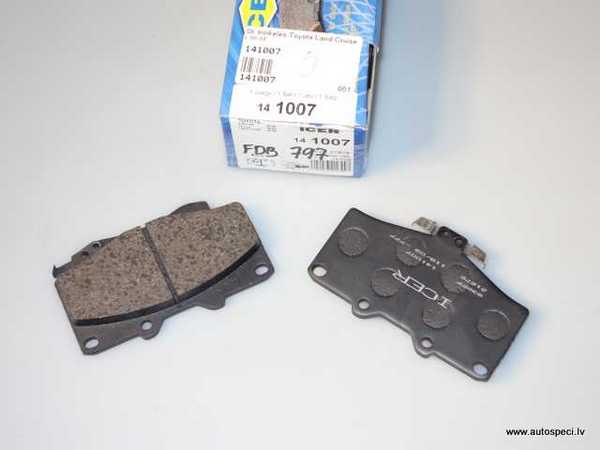Bremžu uzlikas priekšējās Toyota ICER 141007 (FDB797) Bremžu uzlikas priekšējās Toyota ICER 141007 (FDB797)