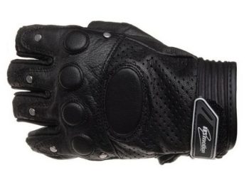 Moto cimdi bez pirkstiem ādas In Motion FINGERLESS
