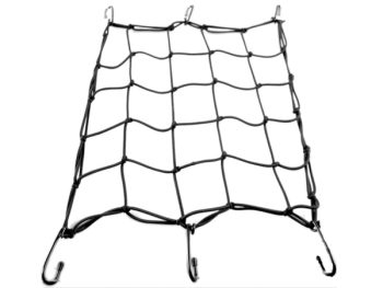 MOTO BAGĀŽNIEKA SIETS MELNS 110*120cm (55*60cm) AB3783