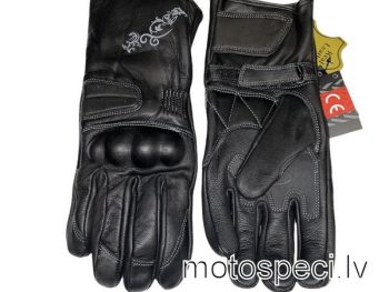 Moto cimdi ādas ADRENALINE VENUS PRO 2.0 PPE melni Lady