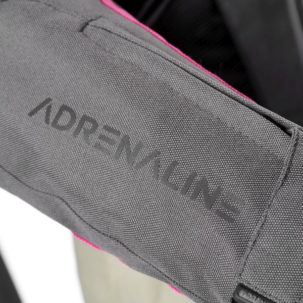 Moto jaka tekstila ADRENALINE LOVE RIDE 2.0 PPE Lady pelēka/rozā/melna Moto jaka tekstila ADRENALINE LOVE RIDE 2.0 PPE Lady pelēka/rozā/melna - Image 4