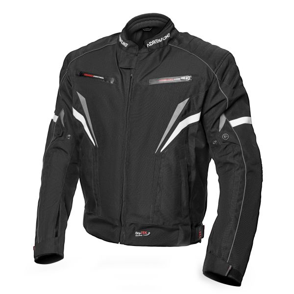 Moto jaka tekstila ADRENALINE SOLA 2.0 PPE Melna Moto jaka tekstila ADRENALINE SOLA 2.0 PPE Melna