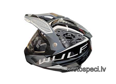 Moto ķivere ENDURO WULFSPORT OPTIMA melna Moto ķivere ENDURO WULFSPORT OPTIMA melna - Image 2