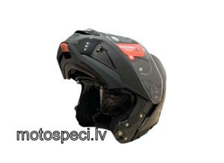 Moto ķivere ar paceļamu žokli SMK GULLWING Melna spīdīga Moto ķivere ar paceļamu žokli SMK GULLWING Melna spīdīga - Image 4