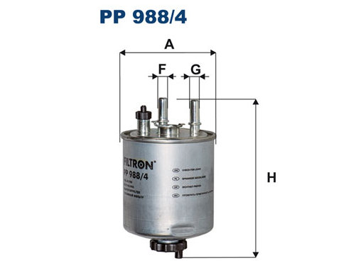 DEGVIELAS FILTRS PP988/4 (FILTRON PP988/4 ) RENAULT 1.5D/2.0D/3.0D 03.07- DEGVIELAS FILTRS PP988/4 (FILTRON PP988/4 ) RENAULT 1.5D/2.0D/3.0D 03.07- - Image 3