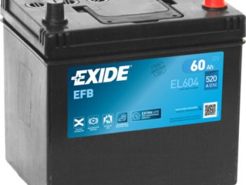 Akumulators 60Ah 520A 12V Exide START&STOP EFB augstais