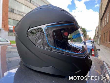 Moto ķivere slēgta tipa ISPIDO RAVEN MELNA MATĒTA Moto ķivere slēgta tipa ISPIDO RAVEN MELNA MATĒTA