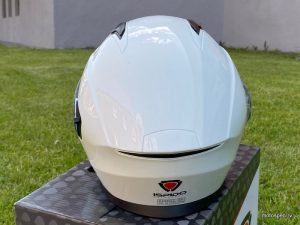 Moto ķivere ar paceļamu žokli Ispido Falcon, balta L Moto ķivere ar paceļamu žokli Ispido Falcon, balta L - Image 2