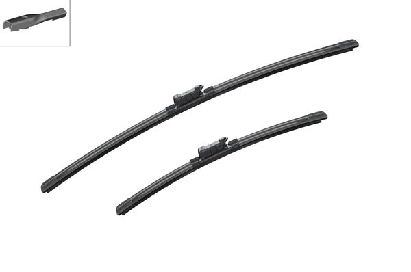 Stikla tīrītāja slotiņas priekšējās Bosch 3397007555 A555S Stikla tīrītāja slotiņas priekšējās Bosch 3397007555 A555S