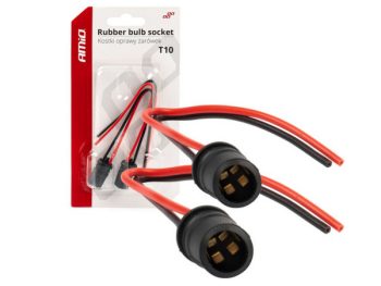 W5W Spuldzes kontaktligzda ar vadu 12v KOMPLEKTS 2 gab. AMIO-03048