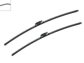 Stikla tīrītāja slotiņas priekšējās Bosch 3397007428 A428S