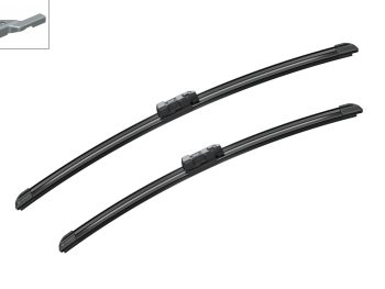 Stikla tīrītāja slotiņas priekšējās Bosch 3397118974 A974S