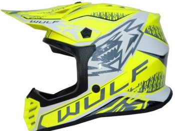 Moto ķivere bērnu WULFSPORT OFFROAD AIR-X dzeltena