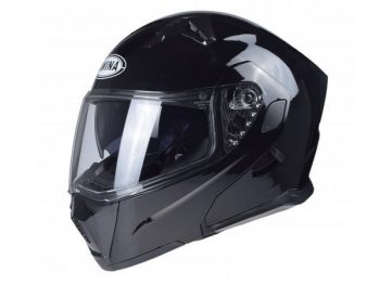 Moto ķivere ar paceļamu žokli AWINA FLIP-UP melna