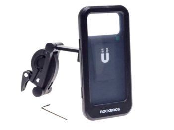 MOTO/VELO TELEFONA TURĒTĀJS AR MACIŅU WATERPROOF