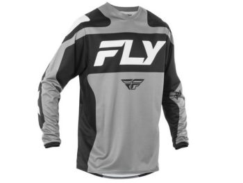 FLY RACING F-16 motokrosa-enduro krekls melns / pelēks / balts 2XL FLY 378-9222XL
