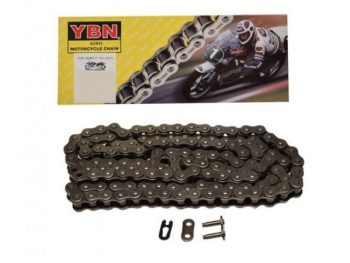 DID428H Ķēde moto 428H melna 130 posmi YBN MZ7010