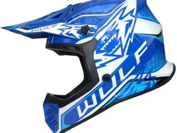 Moto ķivere bērnu WULFSPORT OFFROAD AIR-X zila