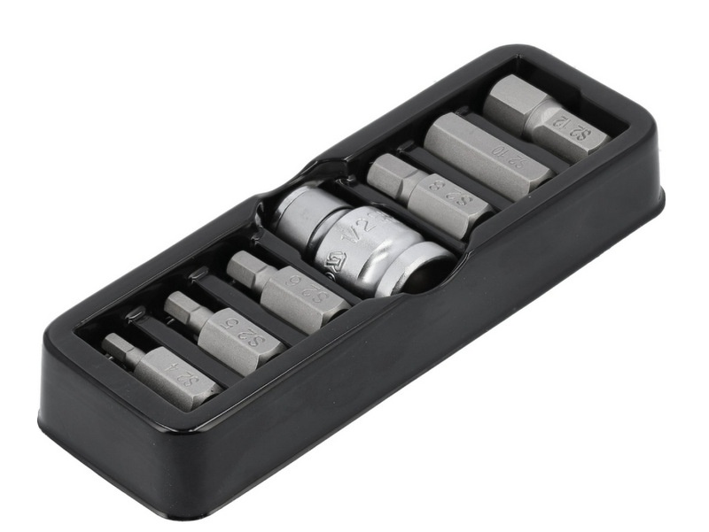 SEŠSTŪRA HEX UZGAĻU KOMPLEKTS AR ADAPTERI 1/2" (7 DAĻU) YATO YT-0412 SEŠSTŪRA HEX UZGAĻU KOMPLEKTS AR ADAPTERI 1/2" (7 DAĻU) YATO YT-0412 - Image 2