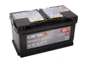 Akumulators 85Ah 800A 12V DETA SENATOR zemais