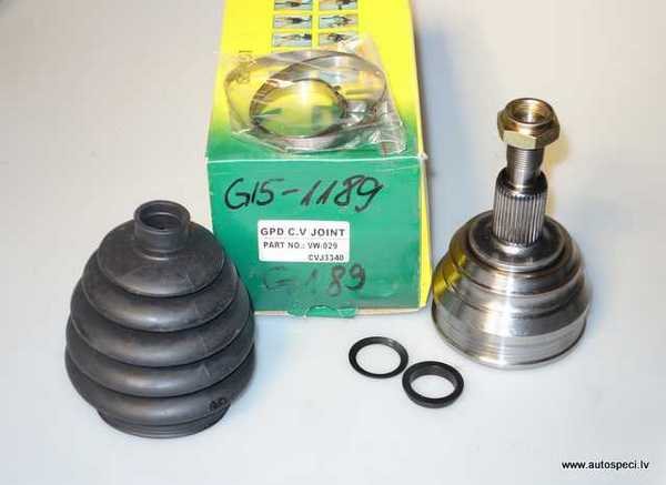 Pusass šarnīrs G189 (CVJ3340) 15-1189 607-189 GOLF/VENTO Pusass šarnīrs G189 (CVJ3340) 15-1189 607-189 GOLF/VENTO