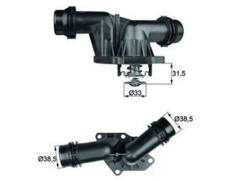 TERMOSTATS AR KORPUSU BMW BEHR MAHLE TI 25 85 (QTH508K )