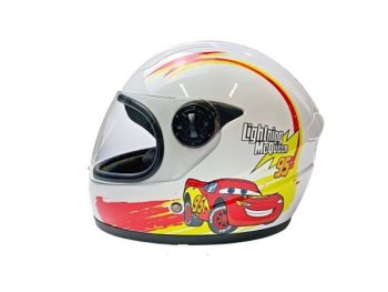 Moto ķivere bērnu Abiwa Helmets CAR balta 8899010