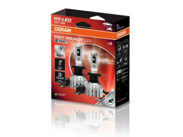 LED SPULDZES AUTOMAŠĪNAI H7 NIGHT BREAKER LED START (Komplekts 2gab.) OSRAM 64210DWNBST-2HB LED SPULDZES AUTOMAŠĪNAI H7 NIGHT BREAKER LED START (Komplekts 2gab.) OSRAM 64210DWNBST-2HB - Image 4