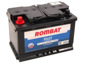 Akumulators Rombat Pilot 75Ah 650A 12V ar kreiso +