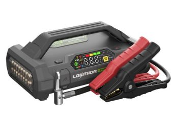 Būsteris, auto piedarbināšanas iekārta 3000A ar 150PSI kompresoru LOKITHOR Power Banka (BOOSTER)