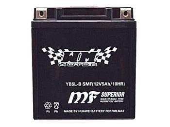 Akumulators moto 5Ah 60A 12V WM YB5L-B