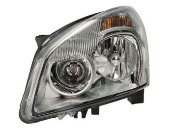 Reflektors Kreisās puses (D2R/H7/PY21W/W5W, elektrisks, ar motoru) NISSAN QASHQAI I J10 11.06-04.10
