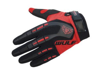 Bērnu M/X cimdi sarkani ATTACK WULFSPORT