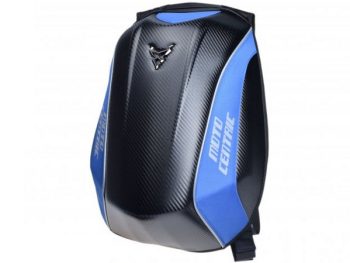 AB4265B Motociklistu ūdensizturīga daļēji cieta mugursoma carbon ar zilo