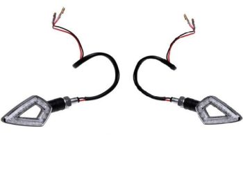 Universāls LED (12V 1w) moto pagrieziena rādītāju pāris
